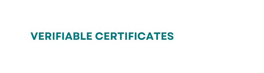 verifiable certificates
